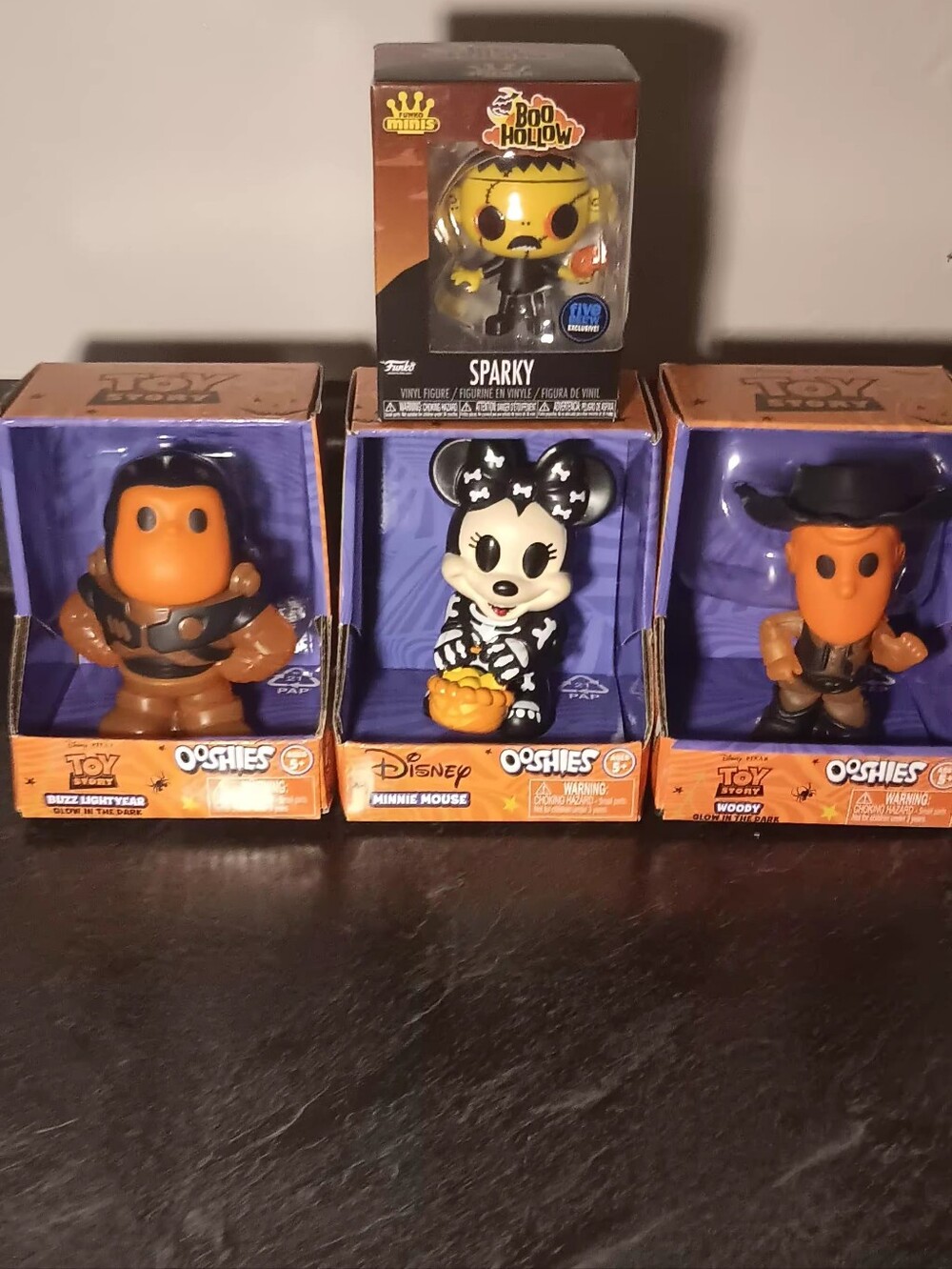 Funko Ooshies & Boo Hollow Sparky 4-Figure Kids Toy Set - Orange, Yellow, Black